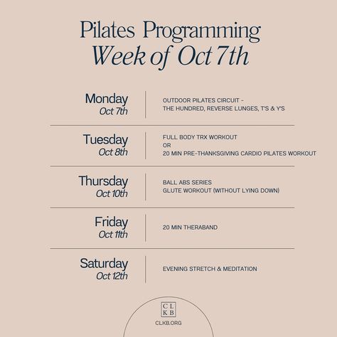 Here’s your workout schedule for the week of Oct 7th! ⁠ ⁠ ✨Head to CLKB.org for a FREE 7 day trial ✨⁠ ⁠ What you’ll get when you join:⁠ *Over 200 Pilates videos ranging from contemporary to classical mat, TRX and circuit training, and outdoor Pilates workouts filmed on the beautiful island of O’ahu ⁠ *A new workout every week⁠ *Join me for a live workout once a month - requests are encouraged ⁠ ⁠ Choose a monthly or annual membership that works best for your lifestyle, every plan starts with ... Outdoor Pilates, Home Pilates, Cardio Pilates, Pilates Workouts, Hawaii Honolulu, Pilates Videos, Honolulu Waikiki, Trx Workouts, Reverse Lunges