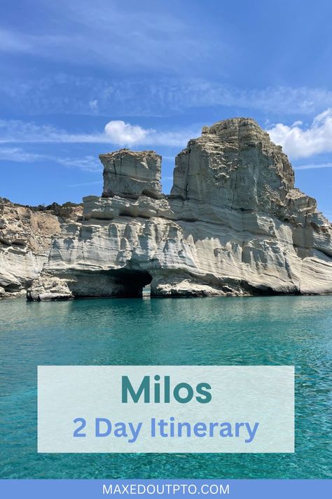 2 Night guide for Milos, Greece. Make sure you have at least one full day during your Greek Island Hop itinerary for Milos. Kleftiko and Sarakiniko cannot be missed. Sarakiniko Beach, Greek Island Hopping, Milos Greece, Cyclades Islands, Greece Vacation, Greece Islands, Travel Greece, Plan A Trip, Island Hopping