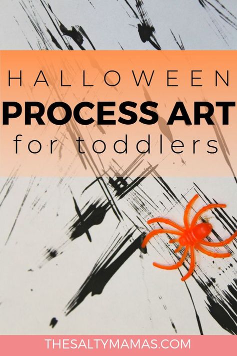 Halloween Prek Art, Halloween Art For Toddlers, Process Art For Toddlers, Process Art Ideas, Art Projects For Toddlers, Halloween Theme Preschool, Process Art Preschool, Projects For Toddlers, Halloween Lesson Plans