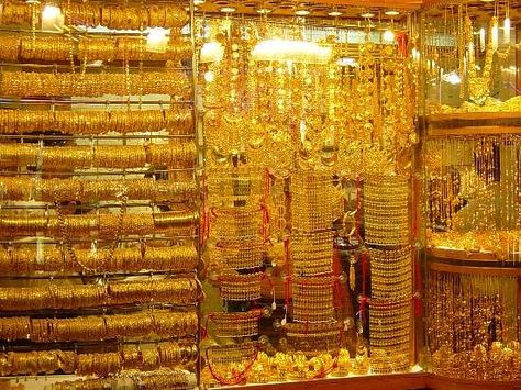 Dubai Gold Souk - 2021 All You Need to Know BEFORE You Go (with Photos) - Tripadvisor Gold Souk Dubai, Gold Souk, Dubai Gold Jewelry, Logam Mulia, Dubai Holidays, Gold Evening Dresses, All That Glitters Is Gold, Dubai Shopping, Palm Jumeirah