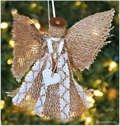 Hometalk :: Burlap Angel Christmas Ornamenthttp://www.hometalk.com/5857145/burlap-angel-christmas-ornament?utm_source=facebook_hp&utm_medium=facebook&utm_campaign=featured Burlap Angel, Burlap Christmas Ornaments, Silver Bells Christmas, Rustic Christmas Ornaments, Weekend Crafts, Candy Cane Ornament, Quilted Christmas Ornaments, Angel Crafts, Cottage Christmas