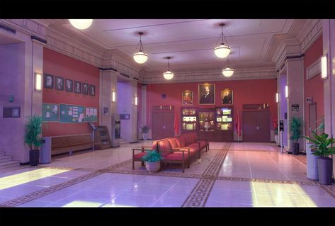 University Hall, Castle Background, Episode Interactive Backgrounds, Episode Backgrounds, Anime City, Scenery Background, Image 3d, Living Room Background, Anime Room