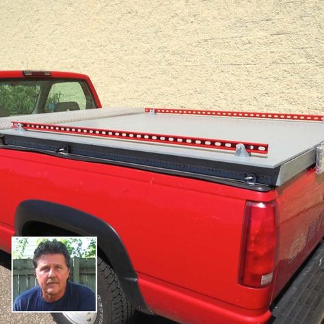 Truck Accessories Diy, Work Truck Storage, Diy Truck Bedding, Chevy 2500, Truck Camper Shells, Truck Organization, Truck Bed Storage, Camp Trailer, Truck Tools