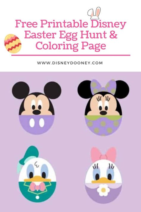 Free Printable Disney Easter Egg Hunt and Coloring Page | Disney Dooney & Bourke Guide - See more bags, handbags, and wallets from this collection at DisneyDooney.com #disneyeaster #disneyeasteregg #disneyfamily #disneyactivities Disney Easter Eggs Decorating, Disney Window Decoration, Easter Egg Competition Ideas, Mickey Easter Eggs, Easter Disney, Easter Yard Decorations, Mickey Easter, Disney Easter Eggs, Disney Themed Classroom