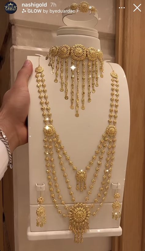 Kuwait Jewelry Gold, Arabic Jewellery Designs Gold, Afghan Gold Jewellery, Arab Gold Jewelry Wedding, Arab Gold Necklace, Gold Jewelry Arab, Somali Jewelry, Gold Set Dubai, Turkish Jewellery Gold