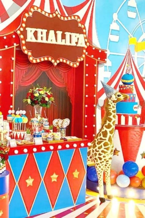 Young kids have so much fun at the circus! If your kid can't get enough of the clowns, circus animals, and the fun acrobats, how about throwing him a circus-themed party to remember? We have great circus/carnival party game ideas that everyone will love, along with  FREE circus party printables that you can use to decorate your party! For inspiration, check out all our excellent carnival party ideas. See more party ideas and share yours at CatchMyParty.com Carnival Party Ideas, Carnival Party Foods, Carnival Party Games, Circus Food, Carnival Theme Party, Party Ideas For Girls, Party Game Ideas, Shark Themed Party, Circus Carnival Party