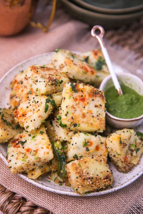 The Chutney Life Recipes, Chutney Life Recipes, Sooji Dhokla Recipe, Gujarati Food Recipes, Lunch Recipes Indian Vegetarian, Indian Snacks Vegetarian, Dinner Recipes Vegetarian Indian, Evening Snacks Indian, Vegetarian Snacks Easy