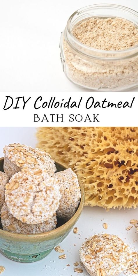 Oatmeal Epsom Salt Bath Diy, Oatmeal Bath For Rash, Diy Colloidal Oatmeal, Oatmeal Bath Recipe, Baby Oatmeal Bath, Diy Oatmeal Bath, Oatmeal Bath Soak, Molluscum Contagiosum, Diy Bath Soak