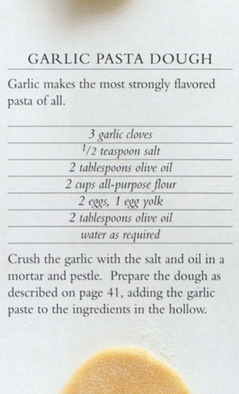 Garlic Pasta Dough, Pasta Machine Recipes, Homemade Pastas, Pasta Dough Recipe, Standing Mixer, Easy Homemade Pasta, Fresh Pasta Recipes, Homemade Pasta Dough, Homemade Pasta Recipe