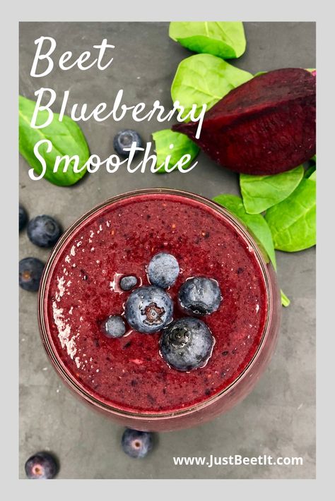 Blueberry Smoothie Recipe Healthy, Beetroot Smoothie, Beets Smoothie Recipes, Antioxidant Smoothie, Cacao Smoothie, Vegan Smoothie Recipes, Beet Smoothie, Detox Smoothie Recipes, Blueberry Juice