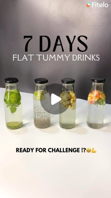 Fitelo | Customised Diet Plans on Instagram: "Detox Your Way to a Flat Tummy Challenge 🌿🍋

Kickstart your metabolism and beat bloating with these 4 simple detox waters for 7 days that keep you refreshed and light🤩😍

🔻Who should take this detox drink?
	•	Ideal for those wanting to reduce bloating, improve digestion, and stay hydrated.
	•	Great for anyone aiming to detox naturally or support weight loss.

🔻Who should avoid it?
	•	People with acid reflux, GERD, or sensitive stomachs should avoid citrus-heavy detox waters (like lemon or grapefruit), as these can aggravate symptoms.
	•	Those with a history of kidney stones should limit intake of detox waters with high citrus content (like lemon or orange) due to oxalate buildup.
	•	Individuals with gastrointestinal issues such as ulcers o Flat Tummy Challenge, Tummy Challenge, Flat Tummy Drink, Juice Shots, Simple Detox, Detox Waters, Boo Thang, Easy Detox, Sensitive Stomach