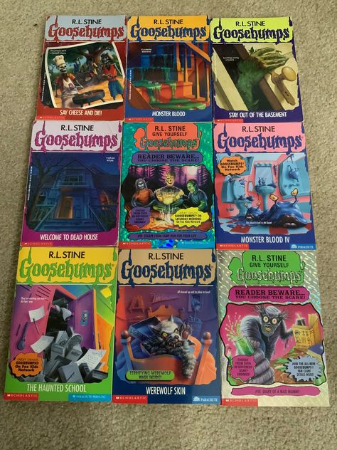 Goosebumps - Paperback - Books - R.L. Stein Goosebumps Books Cover, Goosebumps Aesthetic, Goosebumps Slappy, Halloween Lunch Box, 2000s Childhood, Y2k Room, Goosebumps Books, Scary Books, Fun Memories