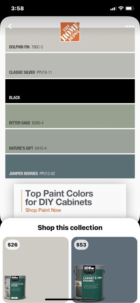 Behr Natures Gift Paint, Dolphin Fin, Top Paint Colors, Cabinet Trim, Camper Trailer Remodel, Behr Paint, Paint Swatches, Trailer Remodel, Diy Cabinets