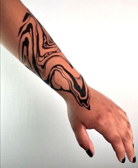 Wake Up Tattoo, Swirl Tattoo, Tattoos Pretty, Up Tattoo, Design Tattoos, Tattoo Cover, Arm Tattoos, Dream Tattoos, Abstract Tattoo