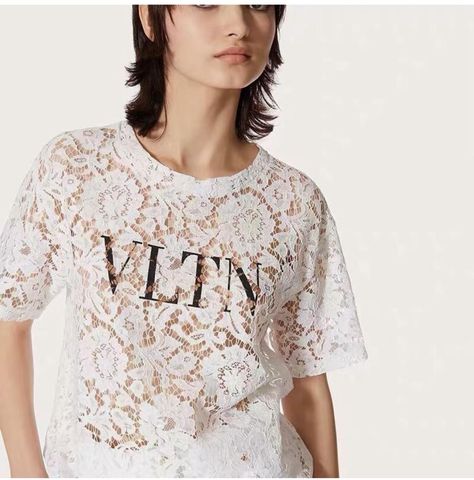 Dubai Handbags, Valentino T Shirt, Romantic Aesthetic, Ethereal Aesthetic, Lace Tshirt, Skater Dresses, Whimsical Design, Scalloped Hem, Skater Dress