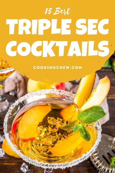 These 15 best triple sec cocktails are like the best friends you never knew you had! Vodka And Triple Sec Drinks, Drinks With Triple Sec Recipes Cocktails, Drinks With Triple Sec, Triple Sec Drinks Recipes, Cocktails With Triple Sec, Triple Sec Recipe, Triple Sec Drinks, Vermouth Drinks, Most Popular Alcoholic Drinks