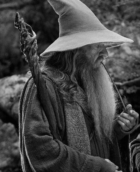 Gandalf smoking a corn cob pipe Gandalf Staff, Beard Halloween Costumes, Wizard Tattoo, Lord Of The Rings Tattoo, Gandalf The Grey, 19 Years Old, Outdoors Tattoo, Thranduil, Jrr Tolkien