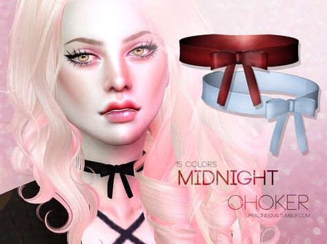 Pralinesims' Midnight Choker U Sims 4 Cc Choker, Ts4cc Jewelry, Sims 4 Cc Goth, Cc Jewelry, 4 Necklace, Sims 4 Piercings, Sims 4 Cc Kids Clothing, Sims 4 Anime, Cc Clothes