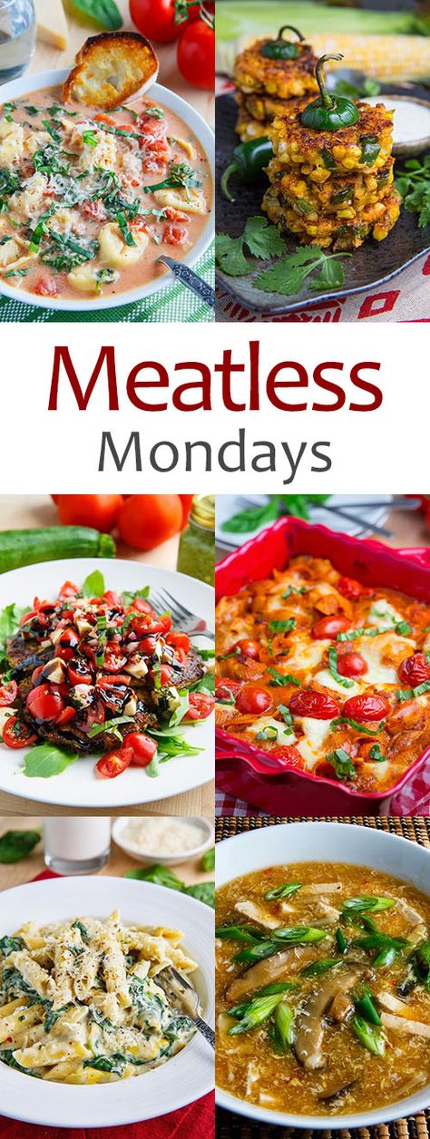 Meatless Monday Dinner, Monday Recipes, Closet Cooking, Meat Recipes For Dinner, Healthy Meat Recipes, Meat Free Monday, Meatless Monday Recipes, Meatless Main Dishes, Meatless Dinner