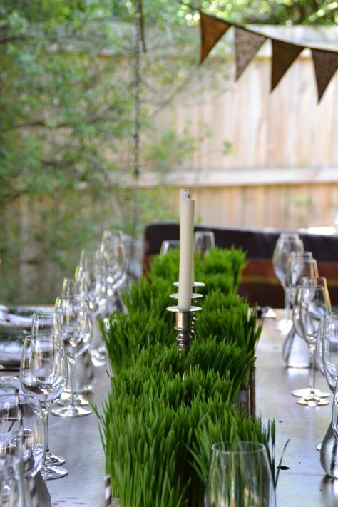 Wheat Grass Centerpiece, Recycled Cans, Recycle Cans, Table Styling, Wheat Grass, Table Style, St Patricks, St Patricks Day, Wedding Decor