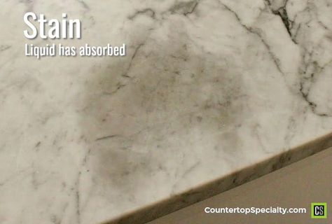 Remove Water Stains on Carrara Marble Marble Bathroom Counter, Vinegar Stain, Honed Marble Floor, Carrara Marble Bathroom, Remove Yellow Stains, Cleaning Marble, Remove Water Spots, Ivory Kitchen, Remove Rust Stains