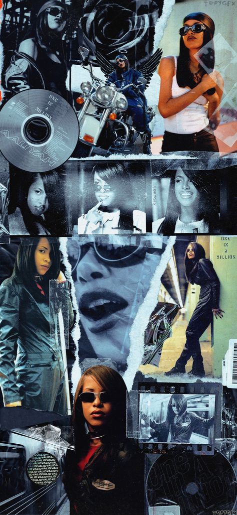 2000s Aesthetic Wallpaper Vintage, Aaliyah Aesthetic 90s, Aaliyah One In A Million, 2000s Aesthetic Wallpaper, Aaliyah Aesthetic, Aaliyah Outfits, R&b Aesthetic, 2000s Wallpaper, Aaliyah Hair