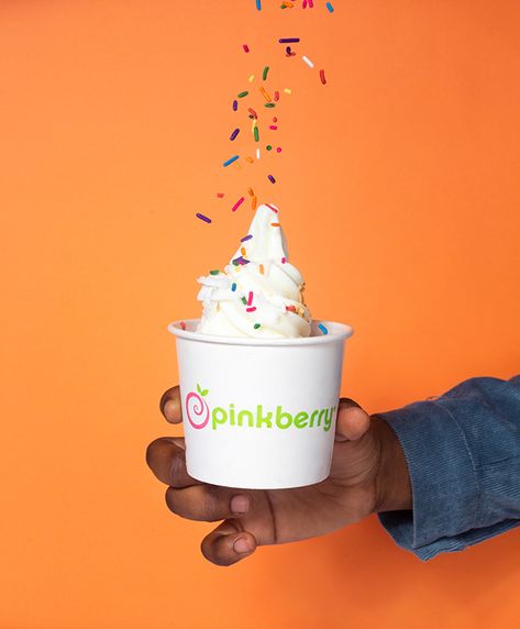 Product Photography - Pinkberry NG on Behance Frozen Yogurt Photography, Ice Cream Photography Creative, Ice Cream Product Photography, Ice Cream Photoshoot, Ice Cream Photography, Ice Cream Logo, Ice Cream Tubs, Ice Cream Photos, Best Ice Cream