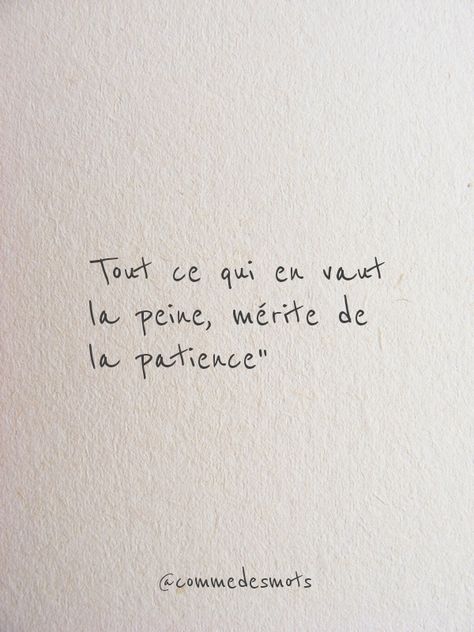 « Tout ce qui en vaut la peine, mérite de la patience. » #citationdujour #citation #citationamour #bellephrase #quote #quotes  #quoteoftheday #influenceur #influenceuse #influencer #proverbe #amour #commedesmots Francais Quotes, Citation Patience, Citation Insta, Patience Citation, Phrase Positive, Sweet Quotes For Boyfriend, Citation Art, Quotes For Boyfriend, Belle Citation