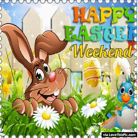 Happy Easter Weekend Good Morning Happy Easter, Easter Animation, Gif Easter, Happy Easter Gif, Happy Easter Messages, Happy Easter Weekend, Happy Easter Pictures, Happy Easter Quotes, Weekend Images