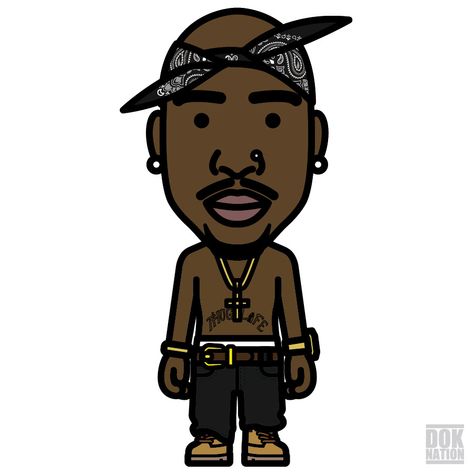 2pac Animated, 2pac Stickers, 2 Pac Drawing, 2pac Cartoon, 2pac Logo, 2pac Artwork, Character Design Graphic, Tupac Wallpaper, Hip Hop 90s