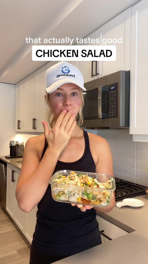 TikTok · Claire Nolan Claire Hodgins, Mexican Inspired Chicken Salad, Protein Lunch, High Protein Meal Prep, Salad Meal Prep, Low Carb Lunch, High Protein Low Carb, Lunch Meal Prep, Healthy Lunch Recipes