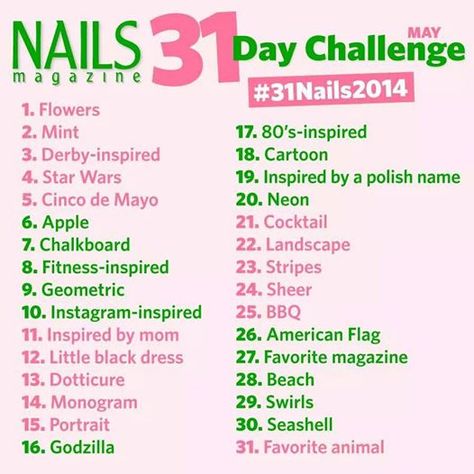 Nail Tech Challenge, 30 Day Nail Art Challenge, Nail Tech Instagram Names, J.e.s.u.s Challenge, Nails Challenge, Book Nail Art, Social Media Hashtags, Nail Challenge, Nails 2014