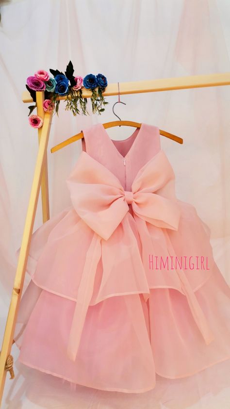 Organza Frock For Baby Girl, Organza Kids Frocks Design, Organza Baby Frocks Designs, Organza Dress For Kids, Organza Frocks For Kids, Shadi Pic, Kids Wedding Dress, Organza Frocks, Diwali Drawing