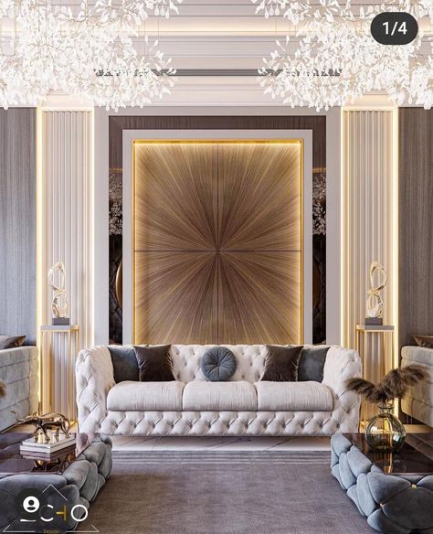 Living Room Wall Designs, Drawing Room Interior Design, Dinning Room Design, Luxury Living Room Design, Living Room Design Decor, Interior Wall Design, Elegant Living Room, Elegant Living, Decor Home Living Room