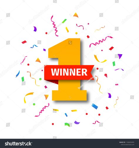 Winner of the first place red banner on number one with confetti illustrationred#place#Winner#banner First Place Winner, Red Illustration, Red Banner, Graphic Design Business, Banner Images, First Place, Design Business, Red Ribbon, New Pictures