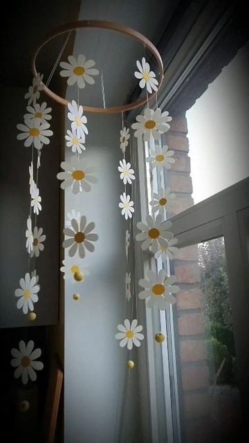 Decoration With Paper, Wind Chimes Craft, Diy Room Decor Videos, Room Decoration Ideas, Cute Diy Room Decor, Craft Room Decor, Diy Paper Crafts Decoration, Diy Crafts Paper Flowers, Kraf Diy