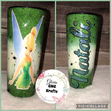 Excited to share this item from my #etsy shop: Tinker Bell Inspired glitter tumbler Tumbler Cups Ideas, Mama Bear Tumbler, Scooby Doo Dog, Cups Ideas, Resin Tumblers, Tumbler Photos, Glitter Tumblers, Tumbler Cups Diy, Tinker Bell