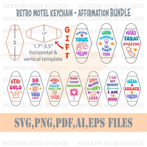 motel keychain svg,svg for keychain,sublimation pattern,trendy svg,keychain svg,cute motel keychain,keychain svg bundle,hotel keychain svg,retro keychain svg,svg bundle,gift for her,svg files for cricut,instant download Keychain Template, Svg Keychain, Retro Keychain, Hotel Keychain, Keychain Svg, Craft Market Display, Keychain Display, Motel Keychain, Keychain Ideas