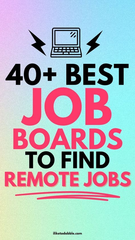 Ultimate Guide to Finding Remote Jobs: Best Remote Job Boards to Check Out Job Boards For Work, Money Control, Online Jobs For Moms, Night Jobs, Remote Working, Stay At Home Jobs, Typing Jobs, Work Remotely, Best Online Jobs