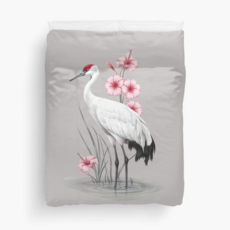 Get my art printed on awesome products. Support me at Redbubble #RBandME: https://www.redbubble.com/i/duvet-cover/A-stylized-painting-of-a-whooping-crane-standing-in-shallow-water-by-aipaint/166956839.RCGFH?asc=u Stylized Painting, Whooping Crane, Shallow Water, Duvet Cover, Duvet Covers, Awesome Products, My Art, Duvet, Art Prints