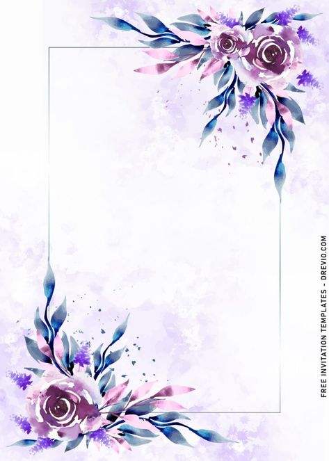 Save The Date Background Design Floral, Save The Date Templates Free Download, Calligraphy Background Ideas, Calligraphy Background Design, Save The Date Background Design, Save The Date Flowers, 2022 Calligraphy, Blue Floral Wedding Invitations, Flowers Calligraphy