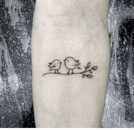 Cute birds tattoo Chick Tattoo, Istanbul Tattoo, Chicken Tattoo, Tiny Bird Tattoos, Bird Tattoo Wrist, Bunny Tattoos, Muster Tattoos, Bird Tattoo, Tattoo Feminina