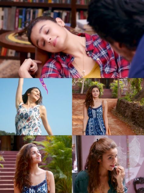 Alia Bhatt in Dear Zindagi Dear Zindagi Outfits, Alia Bhatt In Dear Zindagi, Alia Bhatt Dear Zindagi, Dear Zindagi Quotes, Shah Rukh Khan Movies, Alia And Varun, Dear Zindagi, Bollywood Quotes, Celebrity Casual Outfits