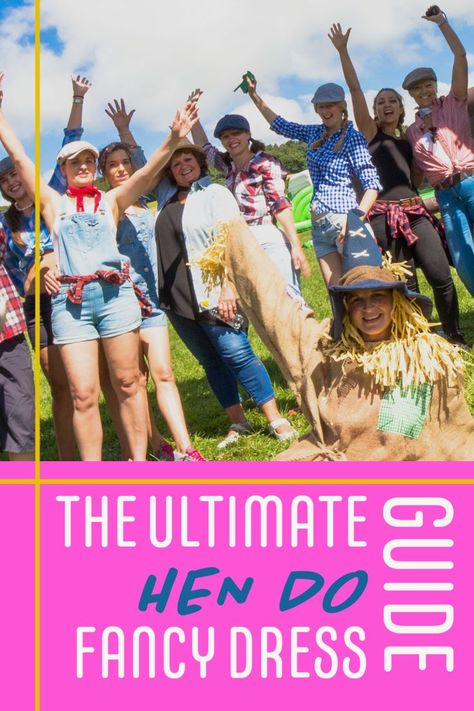 Need some fancy dress inspiration for your hen do? Look no further - here's our fancy dress guide to the best outfits, perfect for the bride tribe to don on the hen weekend! Country Games, Hen Party Fancy Dress, Fancy Dress Ideas, Hen Weekend, Swim Meet, The Best Outfits, West Country, Dress Guide, Best Outfits