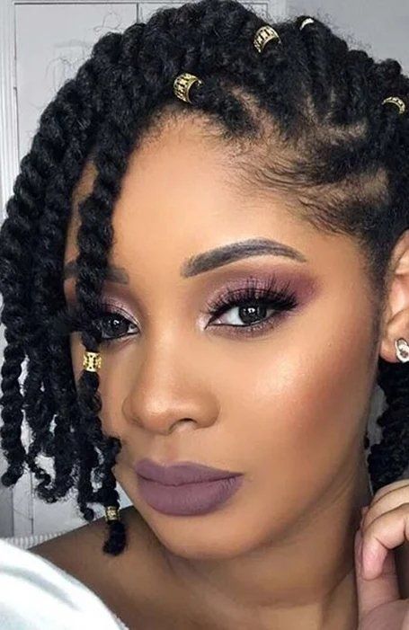 Black Women Updo Hairstyles, Hairstyle Girls, Natural Hairstyles For Black Women, The Trend Spotter, Natural Braided Hairstyles, Cute Natural Hairstyles, Easy Hairstyles For Medium Hair, Natural Black Women, Natural Hair Styles Easy