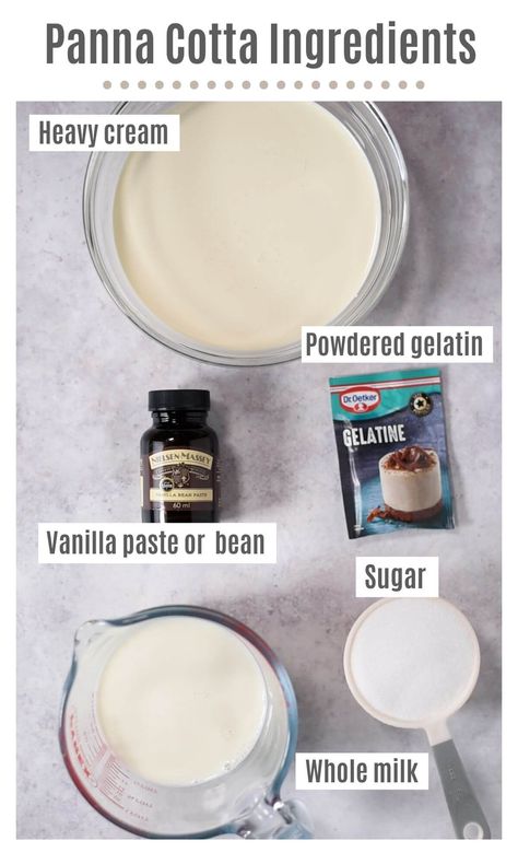 Vanilla Panna Cotta Recipe, Vanilla Panna Cotta, Easy Puddings, Panna Cotta Recipe, Dessert Board, Small Treats, Berry Sauce, Dessert Glasses, Italian Dessert