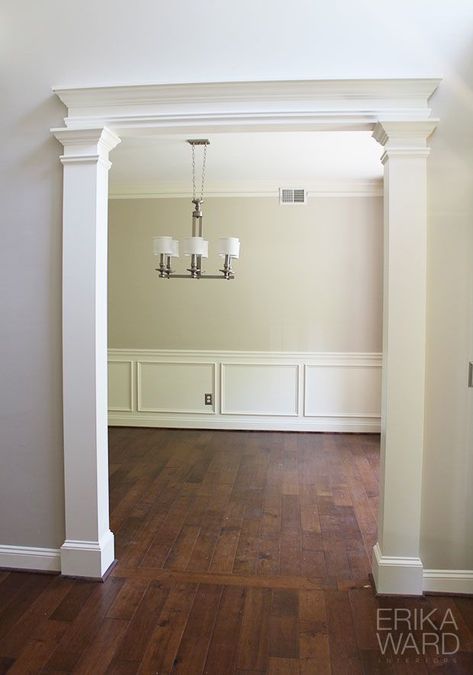 Entryway Molding, Bungalow Interior, Accessible Beige, Kitchen Dinning Room, Beige Wall, Home Upgrades, Updating House, Design Advice, Crown Molding