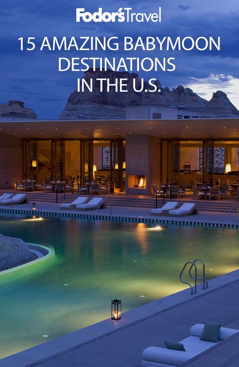 We’ve picked 15 destinations across the U.S. where you’ll find beautiful hotels with top-notch service and gorgeous surroundings. Leave your passport behind, don’t worry about changing money, and get ready to have a babymoon you’ll never forget. Us Babymoon Destinations, Babymoon Destinations Usa, Baby Moon Destinations, Maturity Photoshoot, Babymoon Ideas, Travelling While Pregnant, Moon Hotel, Vacations In The Us, Babymoon Destinations