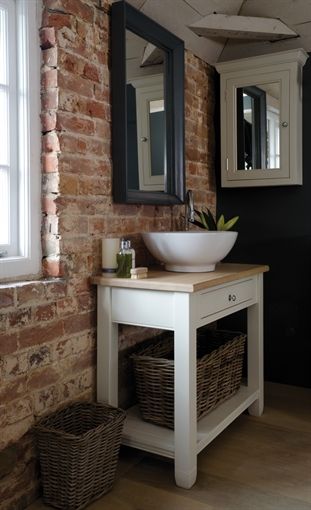 Neptune Bathroom, Bathroom Countertop Storage, Countertop Inspiration, Bathroom Basins, Loft Bathroom, Bad Inspiration, Downstairs Toilet, Cottage Bathroom, Country Bathroom