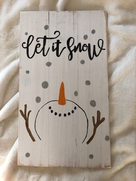 Slate Signs Diy, Winter Signs Wooden Diy, Christmas Wood Painting Ideas, Christmas Pallet Crafts, Pallet Christmas Projects, Diy Christmas Canvas Art, Christmas Canvas Ideas, Christmas Paintings On Wood, Christmas Signs Wood Diy